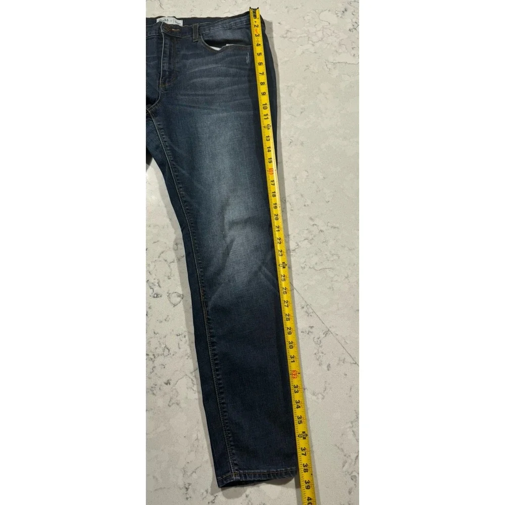 Mudd FLX Stretch Jeans Womens 17 Blue Dark Wash Skinny Fit JM83D022R2B Denim